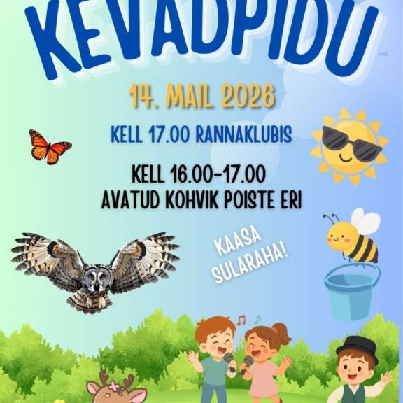Kevadpidu 14.05 kell 17.00 Võsu Rannaklubis 